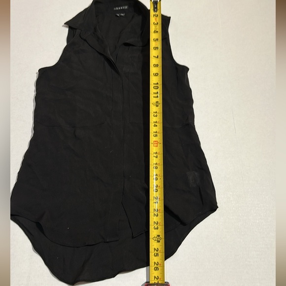 Theory Silk Black Sleeveless Top - Picture 5 of 6